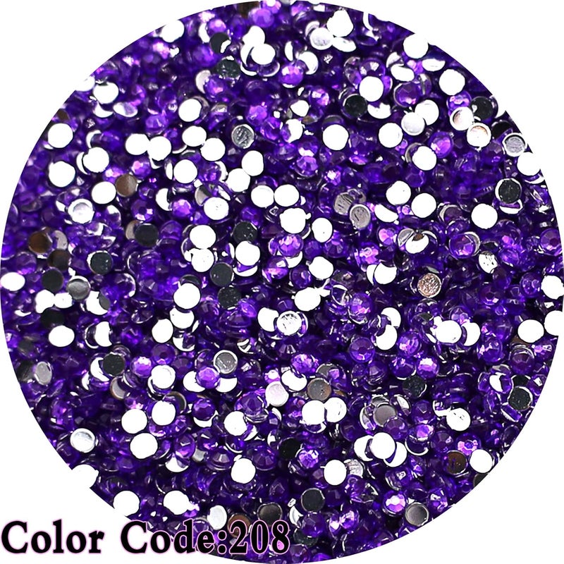 THUTEP 10000 Pieces Shiny 5D Diamond Art Painting Beads, Single Color Code:208, Rhinestones Accessories for Crafting, Round Beads Art Replacement for DIY Craft Diamond Art Painting Accessories (208) - Image 2